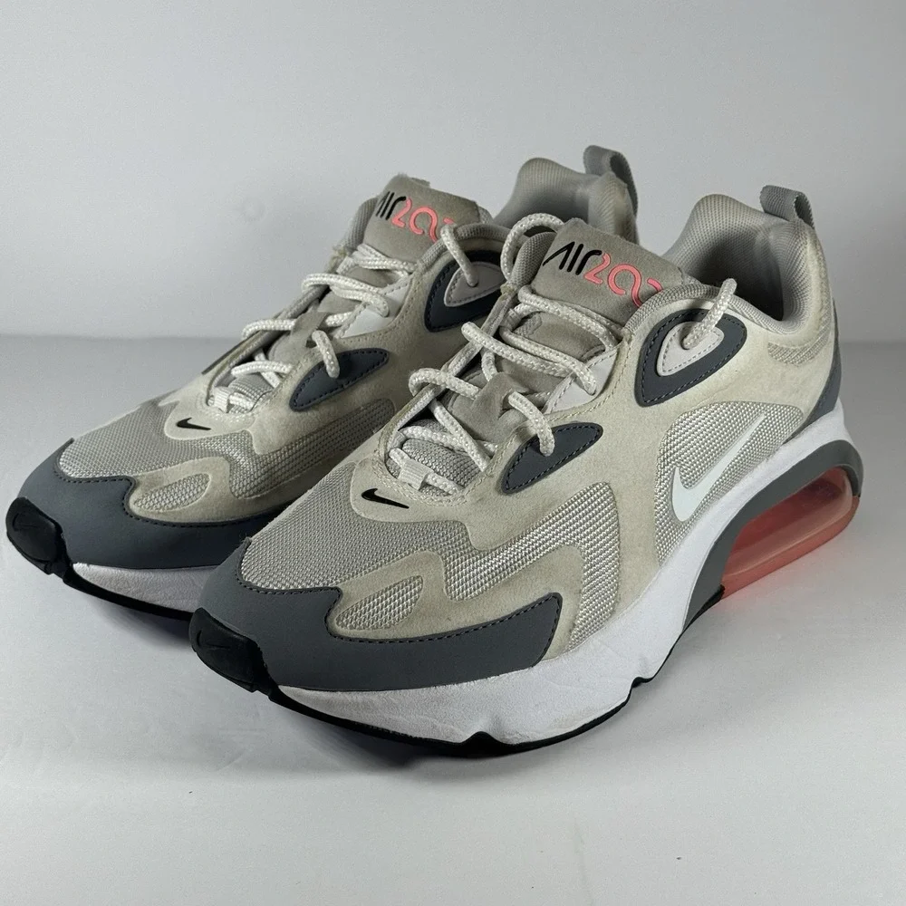 Nike Air Max 200 Women's Shoes Pure Platinum-White-Cool‎ Grey AT6175-004 W087